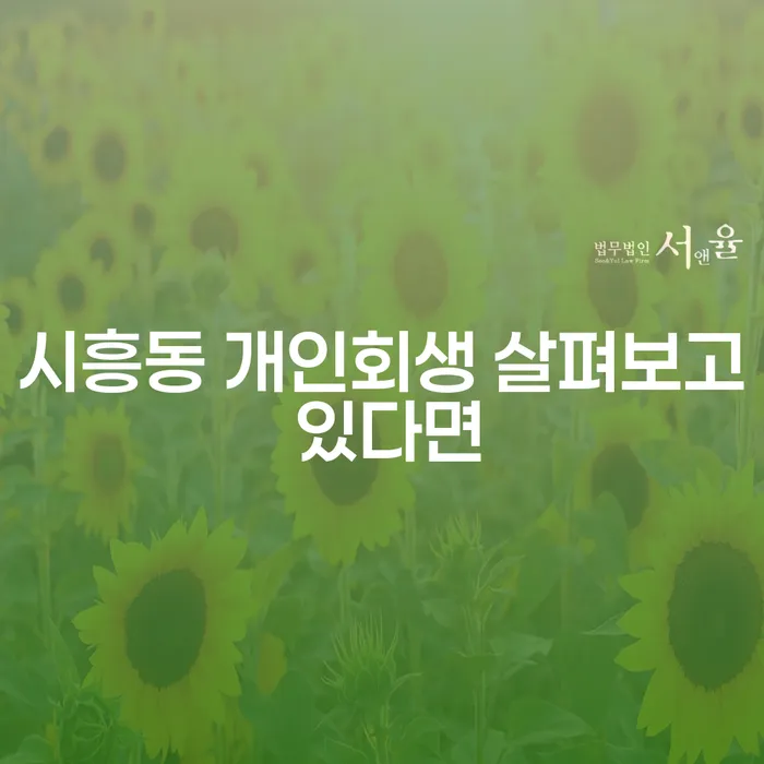 시흥동 개인회생 살펴보고 있다면