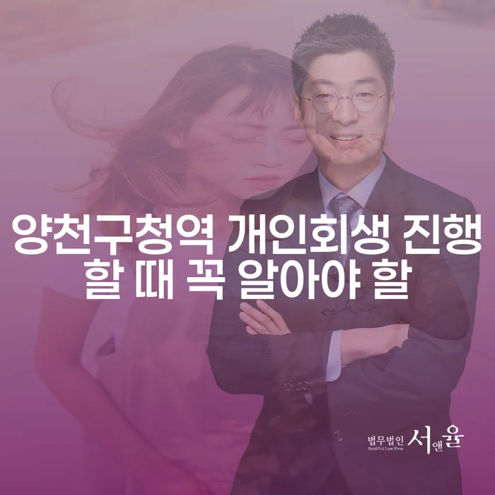 양천구청역 개인회생 진행할 때 꼭 알아야 할