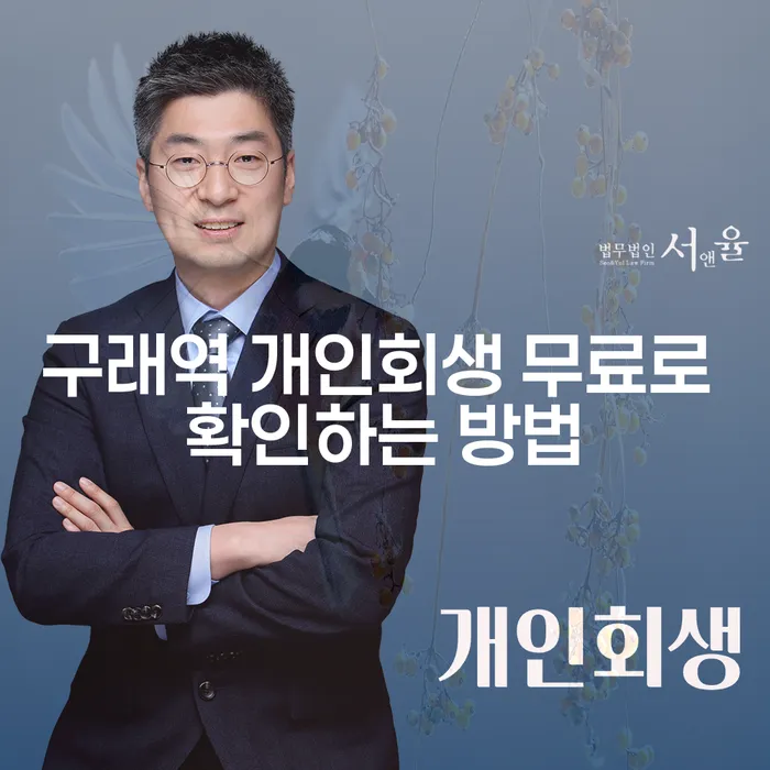 구래역 개인회생 무료로 확인하는 방법