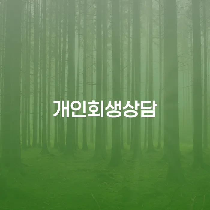 일원동 개인회생상담으로 채무 해결의 첫걸음